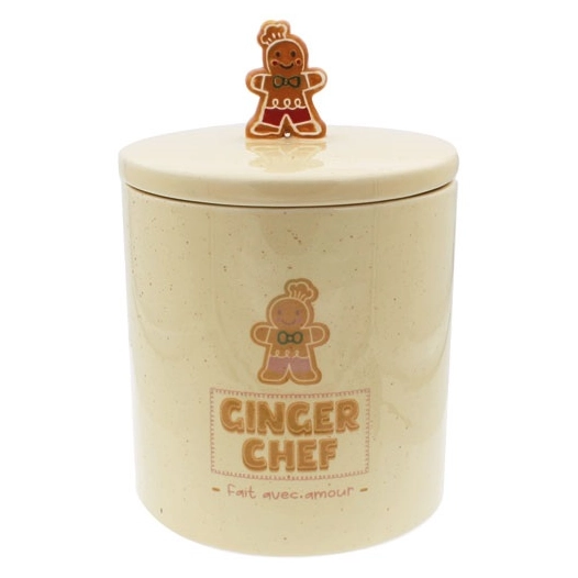 boîte à biscuits ronde 15.8 x 22 cm - ginger chef - ardtime