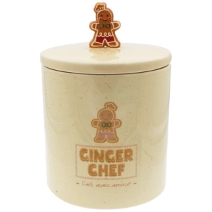 boîte à biscuits ronde 15.8 x 22 cm - ginger chef - ardtime