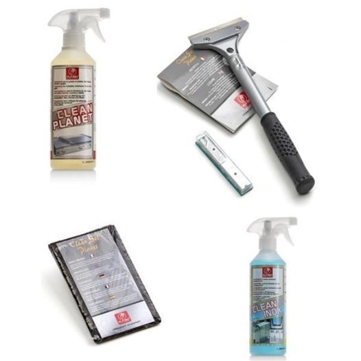 pack complet nettoyage pour plancha inox - 214006 - planet