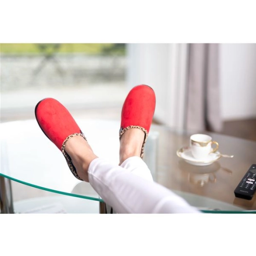 2 mule femme rouge taille 36 - tara - airplum