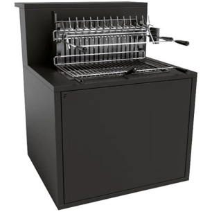 meuble support gril avec comptoir bar - sgaf66cbn - forge adour