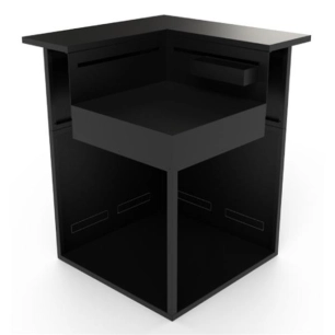 meuble support d'angle avec comptoir bar - saafcbn - forge adour