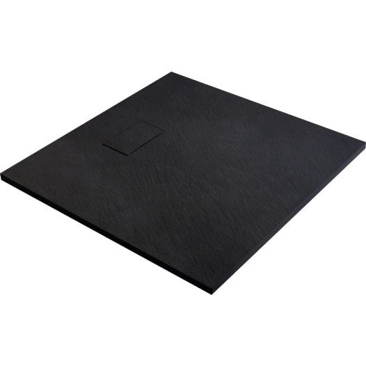 receveur noir 90x90 gaïa