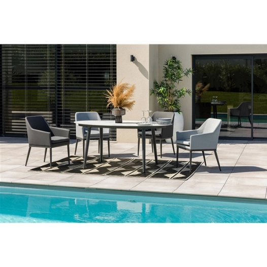 table ovale 6 personnes - formentera - jardiline