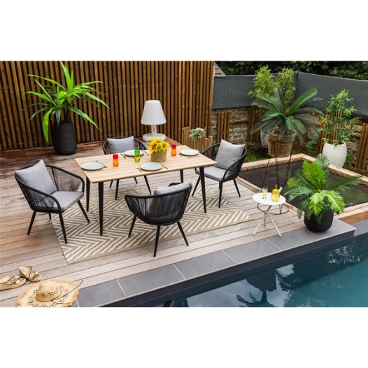 table rectangulaire 6 personnes - comores - jardiline