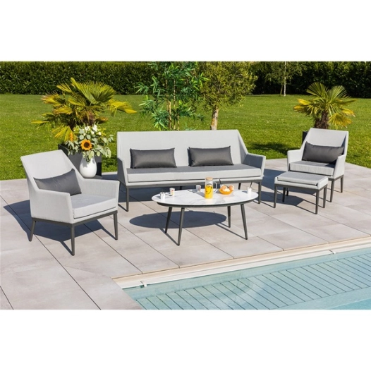 salon détente 6 personnes perle - cabrera - jardiline