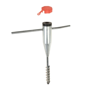 pied de parasol en spirale en métal pour parasols ø25 - ø55 mm