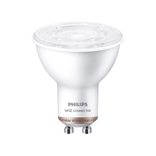 ampoule led gu10 4.7w 2.700k-6.500k 345lm wifi philips wiz.