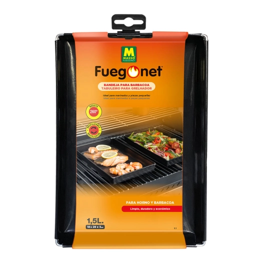 plateau barbecue 1,5 l (28 x 18 x 3 cm)