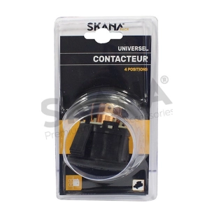 contacteur à clé 4 positions, 7 bornes en plastique à clipser. adaptable pour ayp roper, husqvarna, john deere, mtd, murray… fo