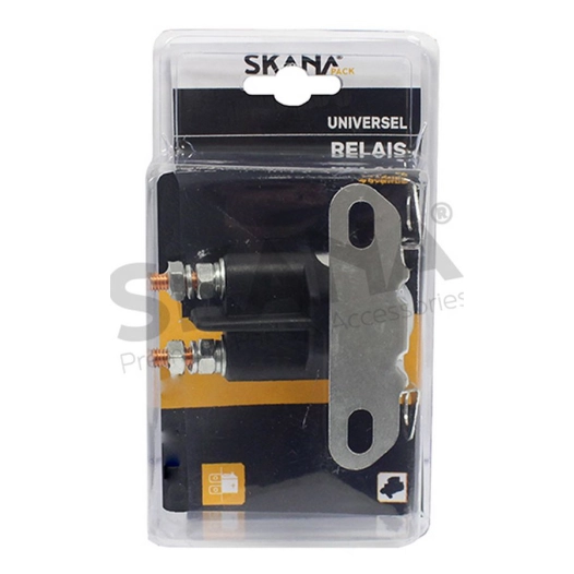 relais de démarreur multi-applications 4 bornes. avec fixations latérales et inférieures pour le montage sur le châssis. adaptab