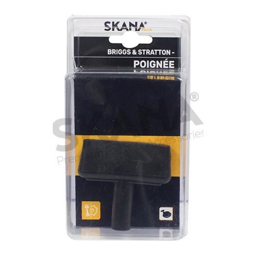 poignée de lanceur adaptable en caoutchouc. grand modèle avec insert métallique. remplace origine 590387, 24230009.