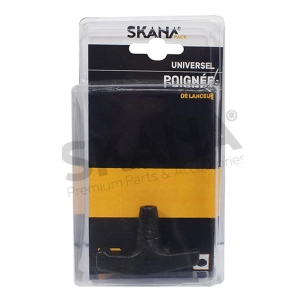 poignée de lanceur universelle petit modèle en plastique. pour tronçonneuse, taille-haie, débroussailleuses à dos et autres.