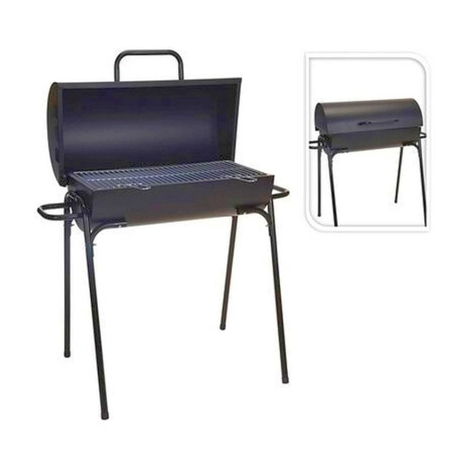 barbecue avec couvercle noir, ø33 x 63 x 89 cm