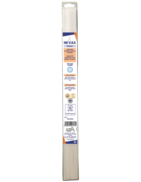 Brasure Argent Castolin 5034E Haute teneur en argent pour brasage capillaire. - CASTOLIN
