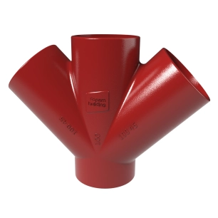 emb. dble 45° dn100x100 smu