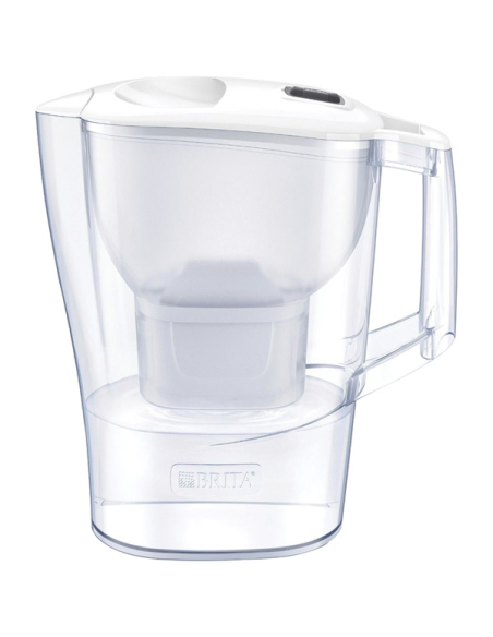 carafe filtrante 2.4 l + 2 cartouches - aluna - brita