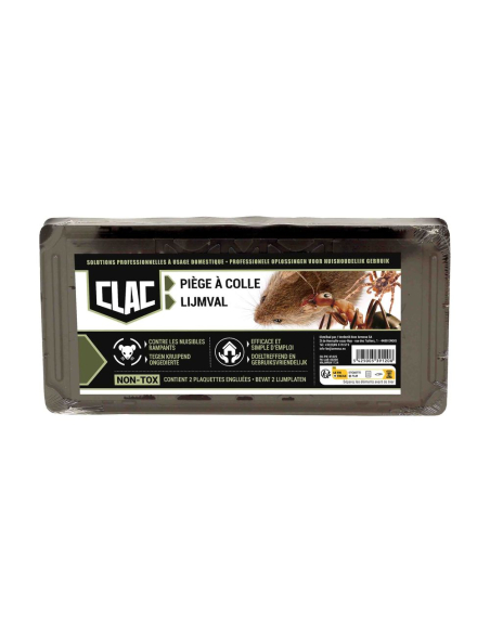 piège à colle anti-nuisibles rampants lot de 2 - clac