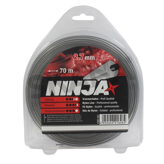 fil nylon rond ninja 2.7 mm 70 m.