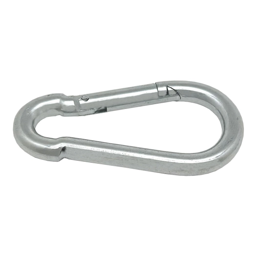 mousqueton pompier, sans sécurité, msq01, acier galvanisé, 5 x 50 mm. 2 unités