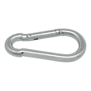 mousqueton pompier sans securite, msq01, acier galvanise, 10 x 100 mm