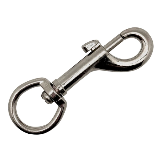 porte-clés mousqueton, msq05, acier nickelé, 80 mm, 5/8