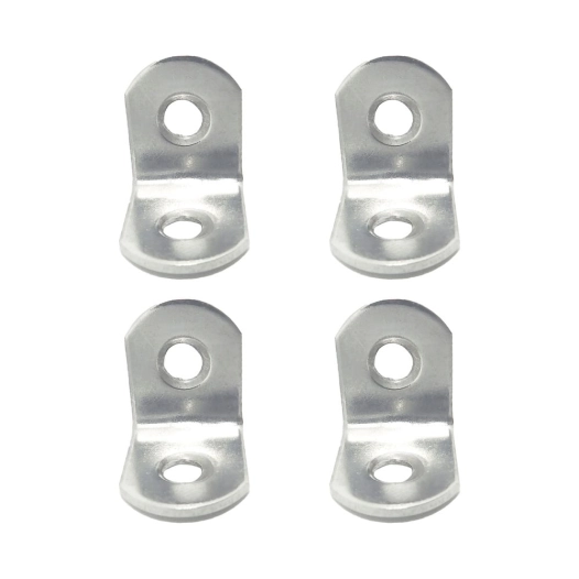 angle de renfort an24, acier inoxydable, 20 x 20 x 16 mm. 4 unités