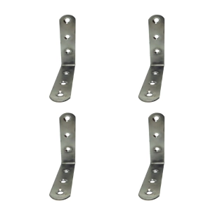 angle de renfort an24, acier inoxydable, 100 x 100 x 19 mm. 4 unités