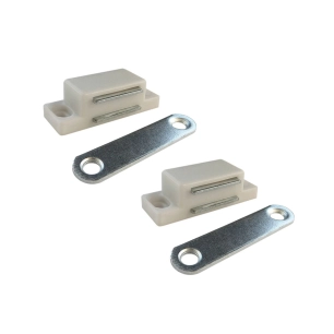 fermeture magnétique im02, blanc, 42 x 18 mm, 2 unités