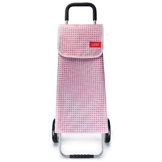 sac poussette de marché vichy rose - trolley 2.0 - rebel