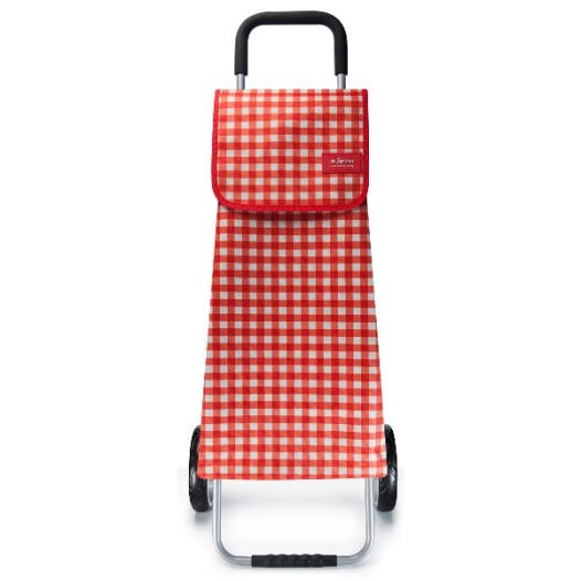 sac poussette de marché vichy rouge - trolley 2.0 - rebel
