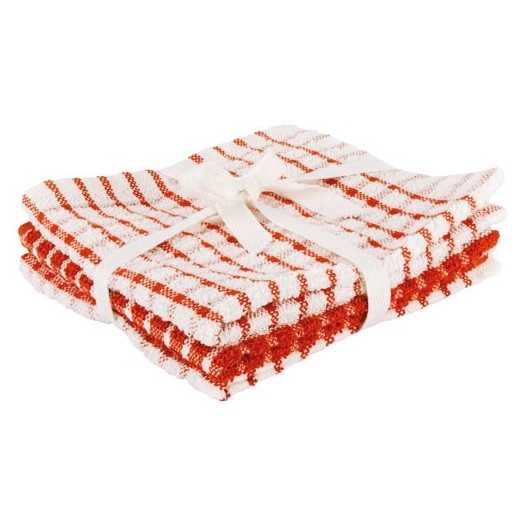 lot 3 lavettes 30 x 30 cm rust - stoff - cosy & trendy