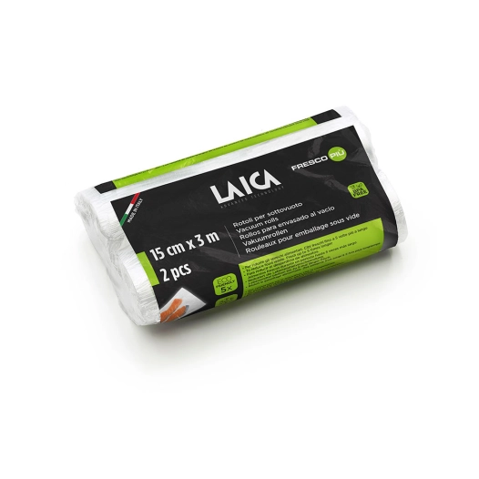 2 rouleaux pour emballage sous vide de 15 x 300 cm