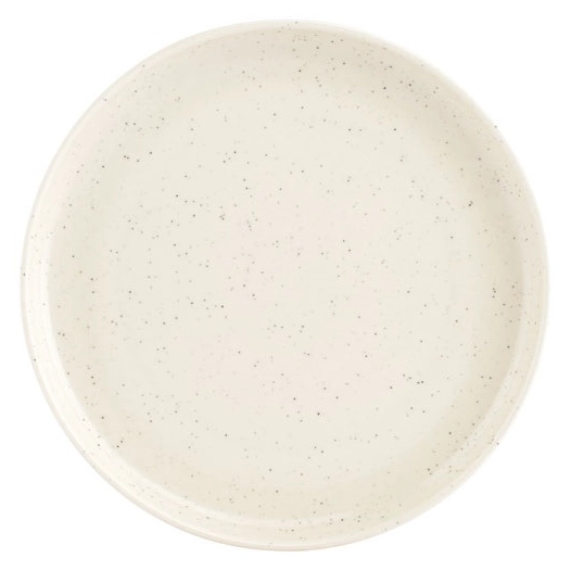 6 dot assiette plate 19,5cm vanille - ona