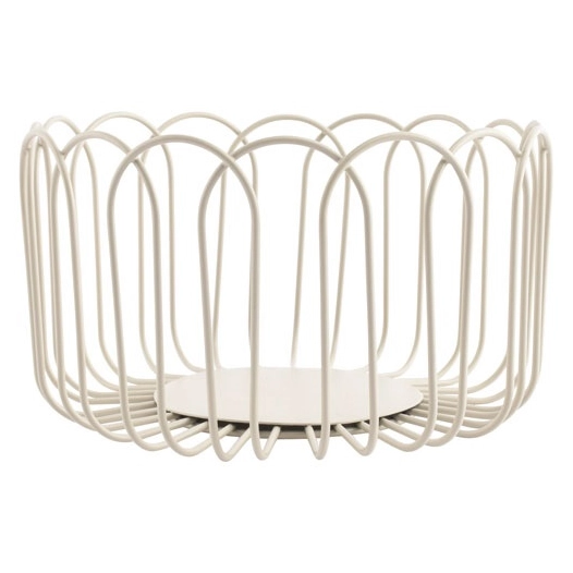 flores panier metalique 19xh10cm gris - ona