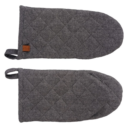 gant de cuisine 31 cm black chambray - stoff - cosy & trendy