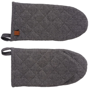 gant de cuisine 31 cm black chambray - stoff - cosy & trendy