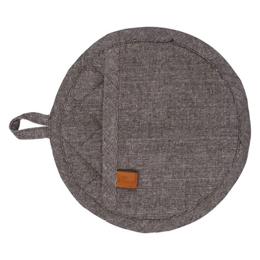 manique ronde 20 cm black chambray - stoff - cosy & trendy