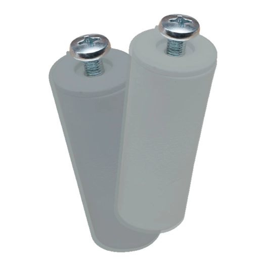 pr08 bouchon aveugle, gris 40 mm 2 unités