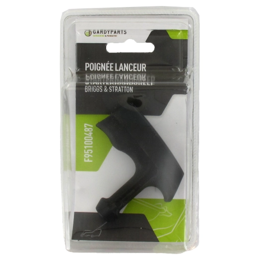 poignée ergonomique en plastique pour lanceur manuel des moteurs briggs & stratton. pour modèles 08p500, 090600, 09p600, 09p700,