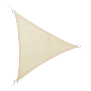 voile de store triangulaire beige 3,6 x 3,6 x 3,6 m