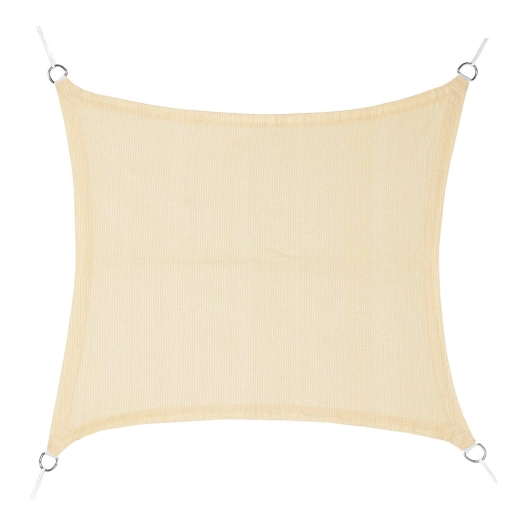 voile de store carrée en beige 5 x 5 m