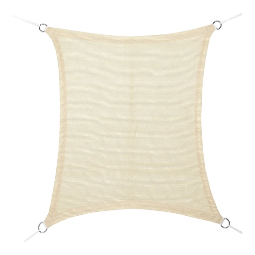 voile de store rectangulaire en beige 3 x 4 m