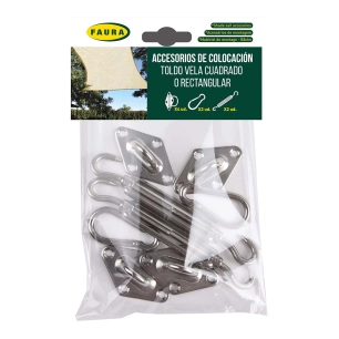 accessoires d'installation pour voile carrée ou rectangulaire