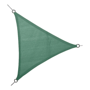 voile de store triangulaire en vert 3,6 x 3,6 x 3,6 m