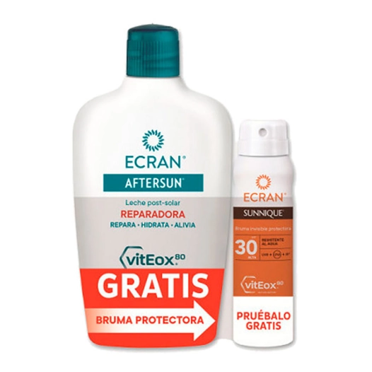lait apres-soleil 400 ml + brume f30 75 ml offerte