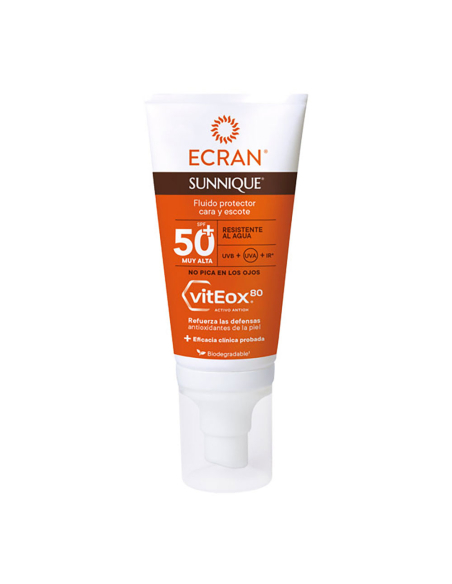 Crème Solaire Visage Sport F50 Très haute protection UV pour sportifs - ECRAN