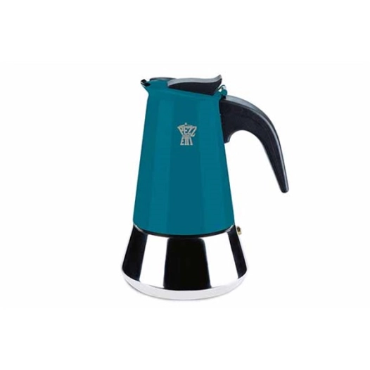 cafétiere 6 tasses 14.5 x 11.3 x h19 cm - bleu - steelexpress - pezzetti