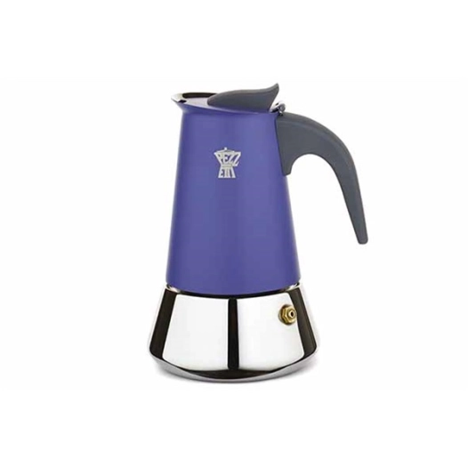 cafétière 4 tasses 13 x 10 x h16.4 cm - indigo - steelexpress - pezzetti