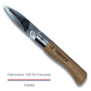 réassort de 12 cartes duo parisien - couteau de poche le coq virole - le coq français